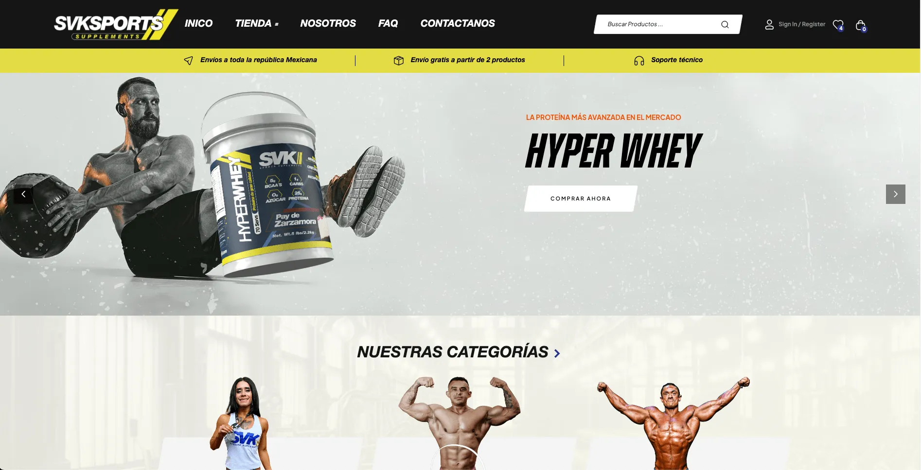 Ecommerce para SVK Sports